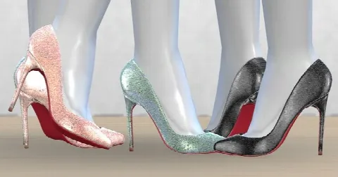 Glitter Dragonfly Pumps