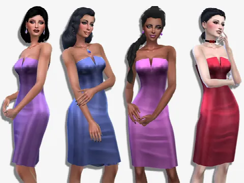 Sophie dress by Simalicious, Sims 4 female clothes CC – image 2
