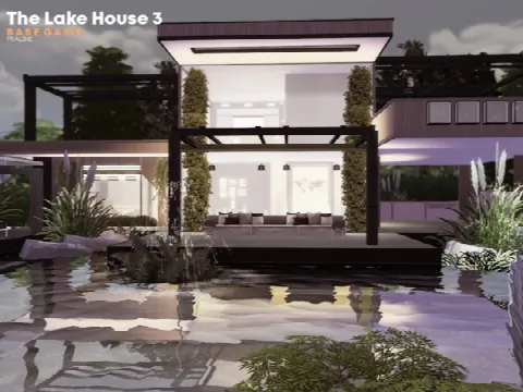 The Lake House 3 by Pralinesims, Sims 4 residential lots CC – image 2