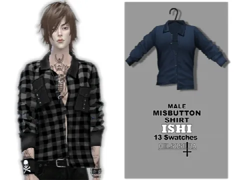 ISHI Misbutton Shirt Male