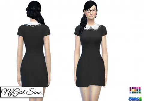 Embellished Peter Pan Collar Dress