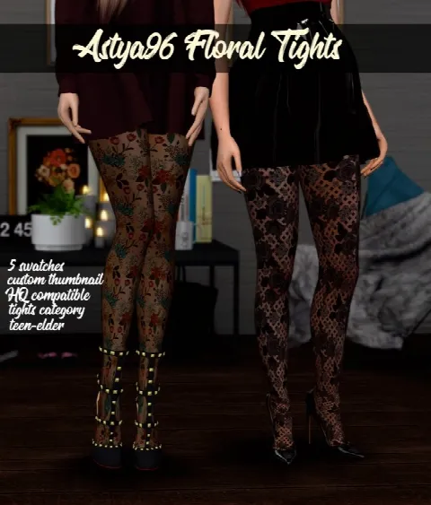 Floral Tights