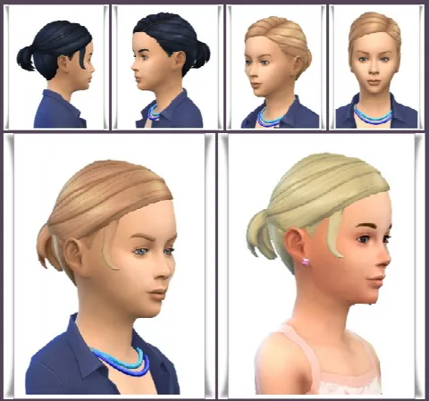 Fancy Small Ponytail Kids