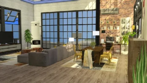 LUXURY AND MODERN LOFT by Dinha Gamer, Sims 4 residential lots CC – image 4