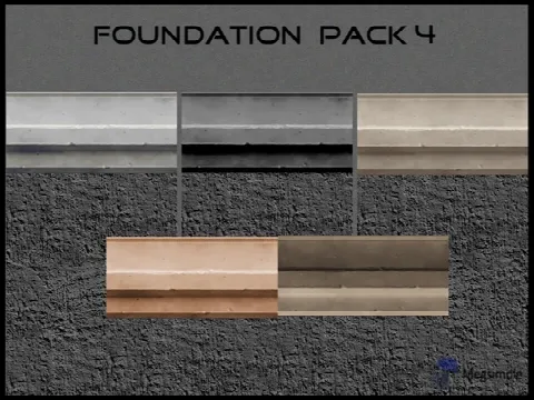 Foundation Packs by megsimple, Sims 4 walls & floors CC – image 4