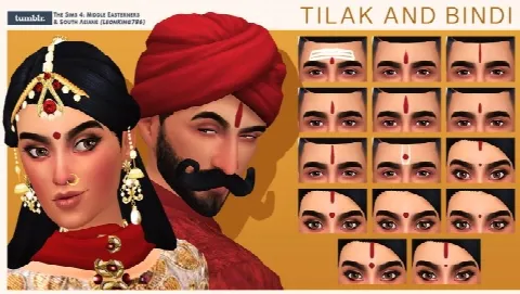 Tilak and Bindi