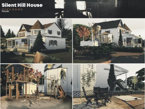 Silent Hill House by Pralinesims, Sims 4 residential lots CC – image 2