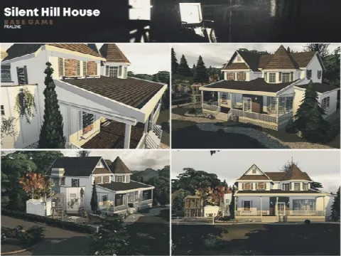 Silent Hill House by Pralinesims, Sims 4 residential lots CC – image 3