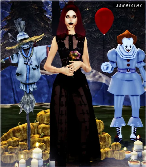 Pennywise, Scarecrow, Pumpkins (3 Items)