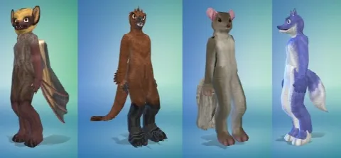 Fursuit Costume Set 4 different types