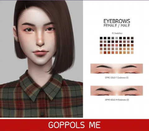 GPME-GOLD F-G5 / M-G3 eyebrows