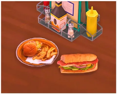 Chicken Sandwich Meal and Sub Sandwich