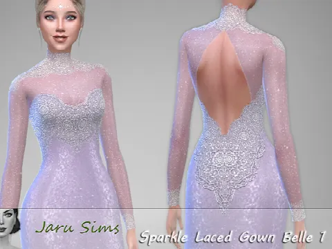 Sparkle Laced Gown Belle 1