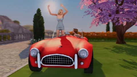 Road Trip in a 1966 AC Cobra Car and Pose Set