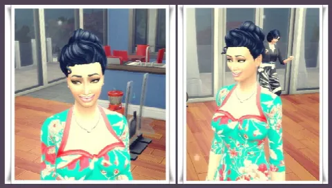 Victorian Bun Small by Birkschessimsblog, Sims 4 hair CC – image 2