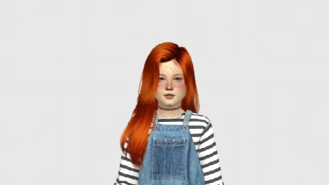 ANTO EDEN HAIR KIDS AND TODDLER VERSION by Thiago Mitchell, Sims 4 hair CC – image 3