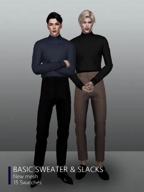 Basic sweater & slacks