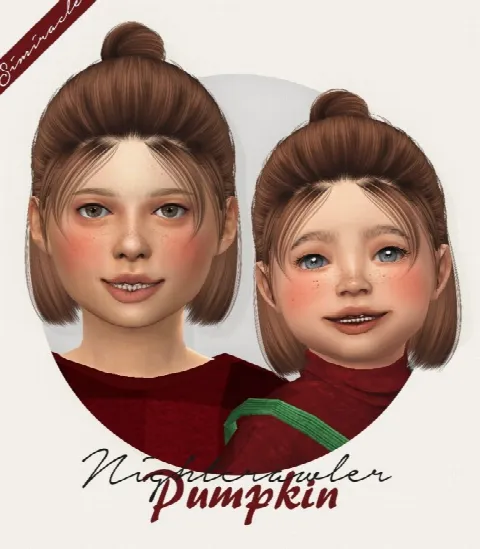 Nightcrawler Pumpkin hair for kids and toddlers