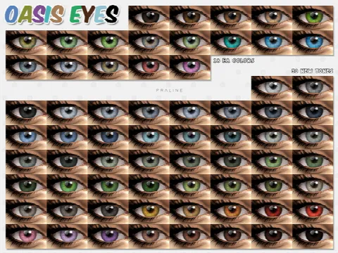 Oasis Eyes N155 by Pralinesims, Sims 4 eyes CC – image 2