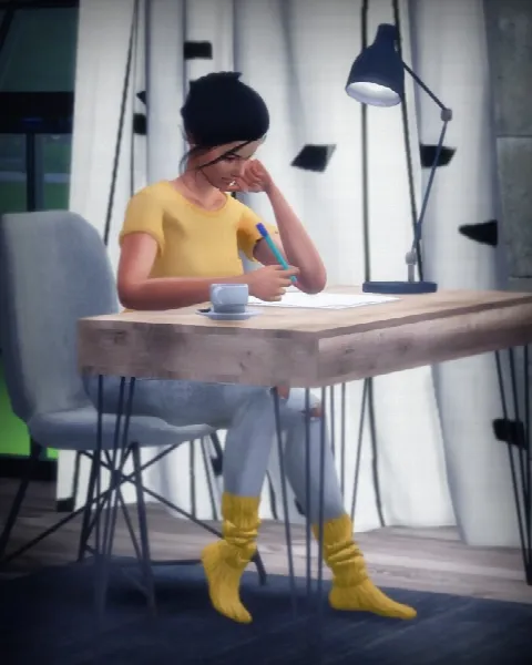 Writing a letter Poses