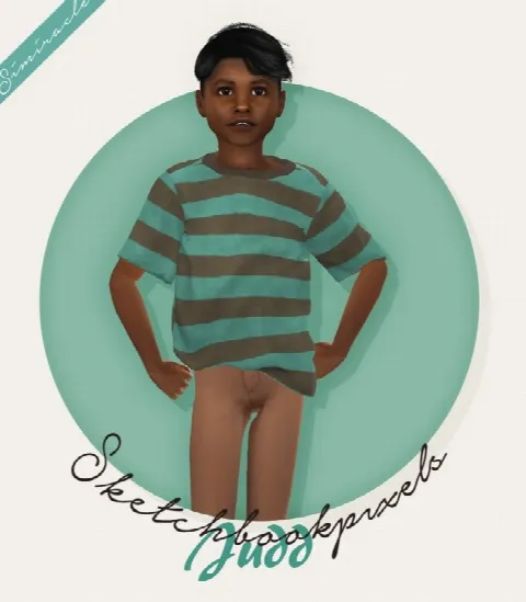 Sketchbookpixels Judd 3T4 baggy shirt for kids