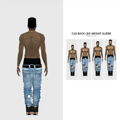 HEIGHT SLIDER COLLECTION by Thiago Mitchell, Sims 4 CAS mod – image 2
