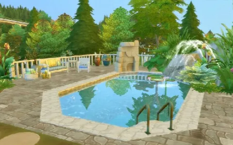 House 64 Brindleton Bay by Viasims, Sims 4 residential lots CC – image 4