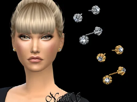 6 Prong diamond stud earrings