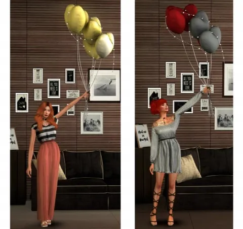 Pose Pack with Balloons