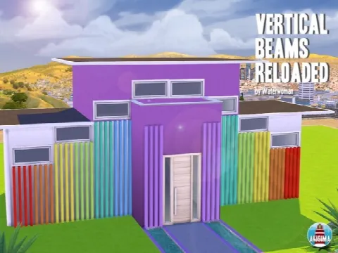 Vertical Beams Reloaded by Waterwoman, Sims 4 decor CC – image 3