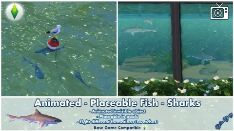 Animated Placeable Fish – Sharks