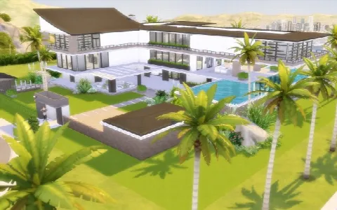 House 65 Celebrity Home by Viasims, Sims 4 residential lots CC – image 2