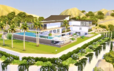 House 65 Celebrity Home by Viasims, Sims 4 residential lots CC – image 3