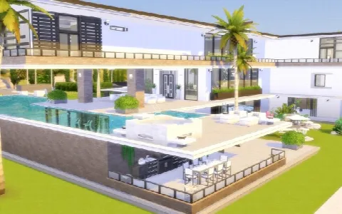 House 65 Celebrity Home by Viasims, Sims 4 residential lots CC – image 4