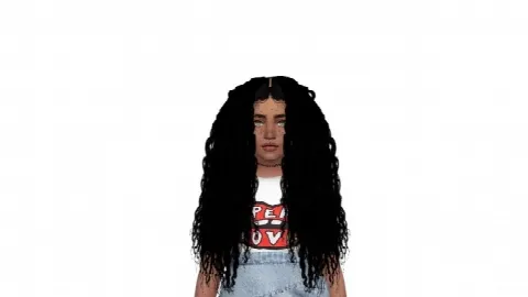 GABRIELLA HAIR KIDS AND TODDLER by Thiago Mitchell, Sims 4 hair CC – image 2