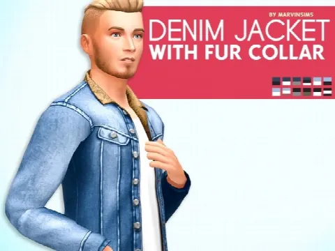 Denim Jackets with Fur Collar