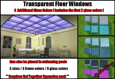 Transparent Floor Windows Additional Glass Colors