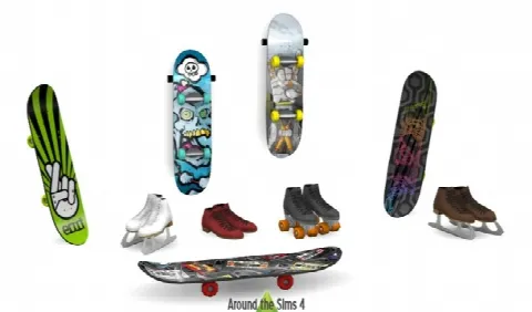 Skating Mania: skateboards, rollerskates, iceskates