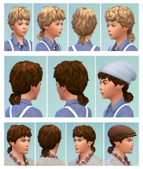 Curly Ponytail for Boys and Men