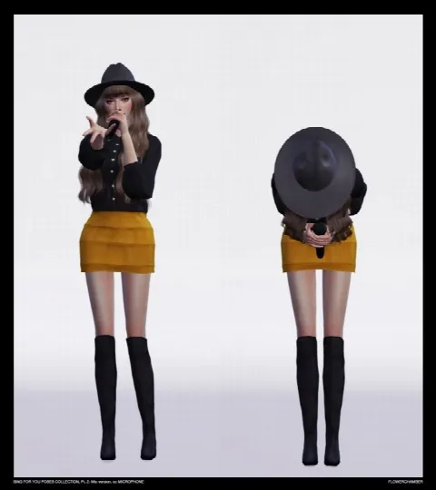 SING FOR YOU Poses collection, pt.2: MIC sets