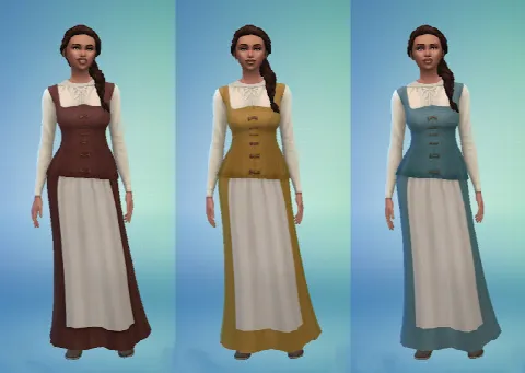 Celtic Dress by Anni K, Sims 4 female clothes CC – image 2