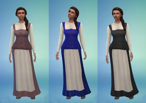 Celtic Dress by Anni K, Sims 4 female clothes CC – image 5