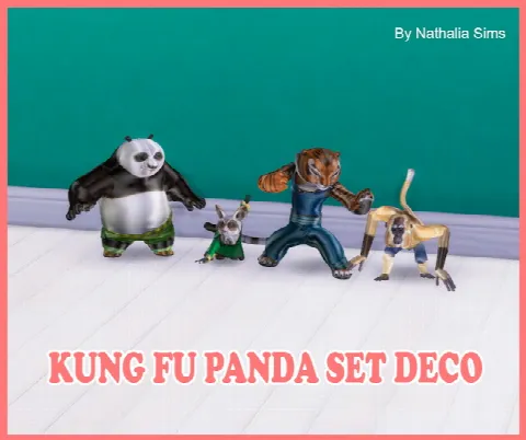 Kung Fu Panda Set Deco