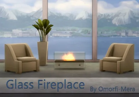 Glass Fireplace