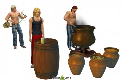 History Bronze Age: Cauldron, Tonnel bar, Food Storage & Lyra