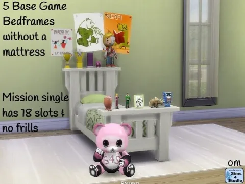 5 base game bedframes no mattress