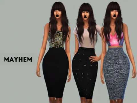 Pencil Skirt Set 01