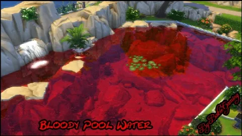 Bloody Pool Water by Bakie, Sims 4 walls & floors CC – image 2