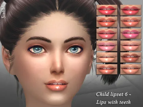 Child lipset 6 – Lips with teeth