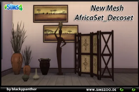 Africa deco set